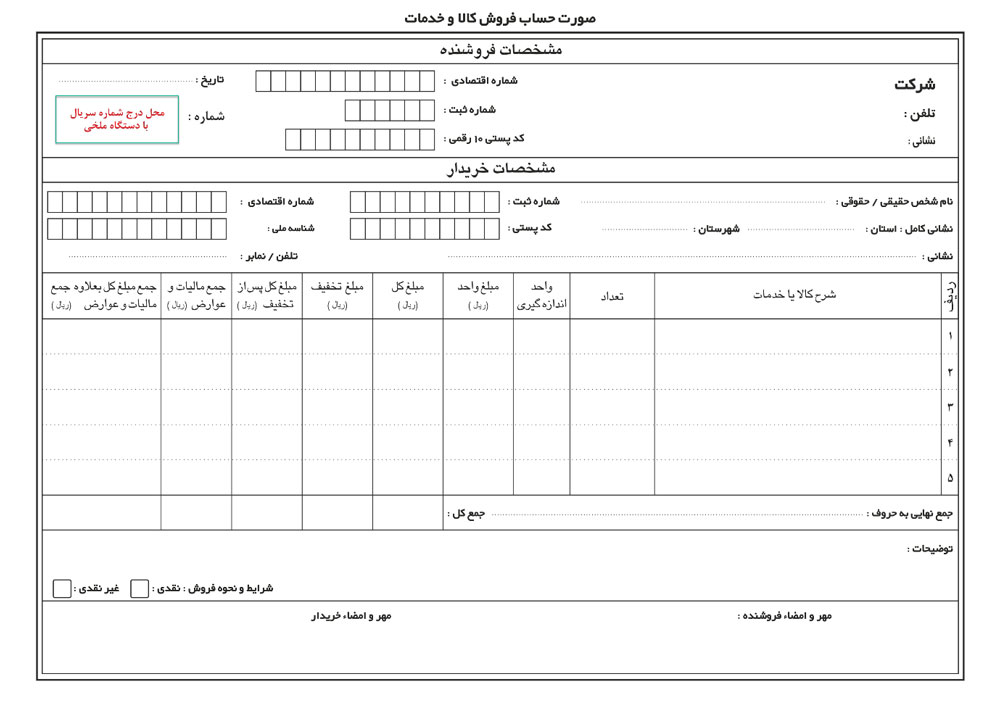 فاکتور رسمی چیست