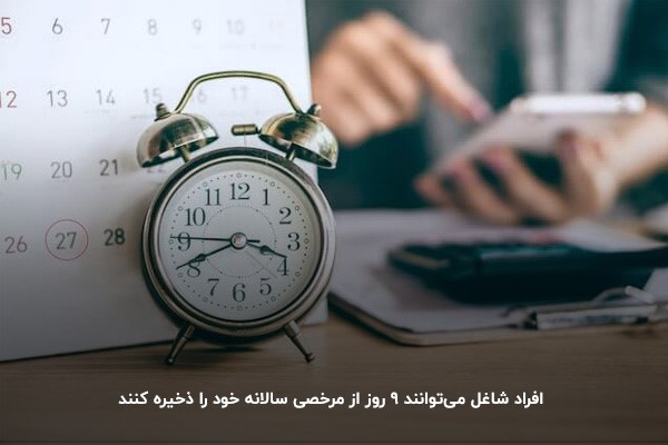 فرمول محاسبه مرخصی استحقاقی