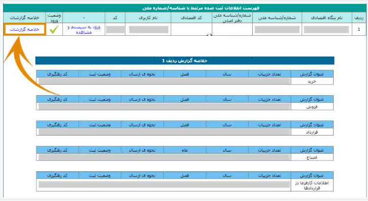 مشاهده سوابق صورت معاملات فصلی